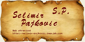 Selimir Pajković vizit kartica